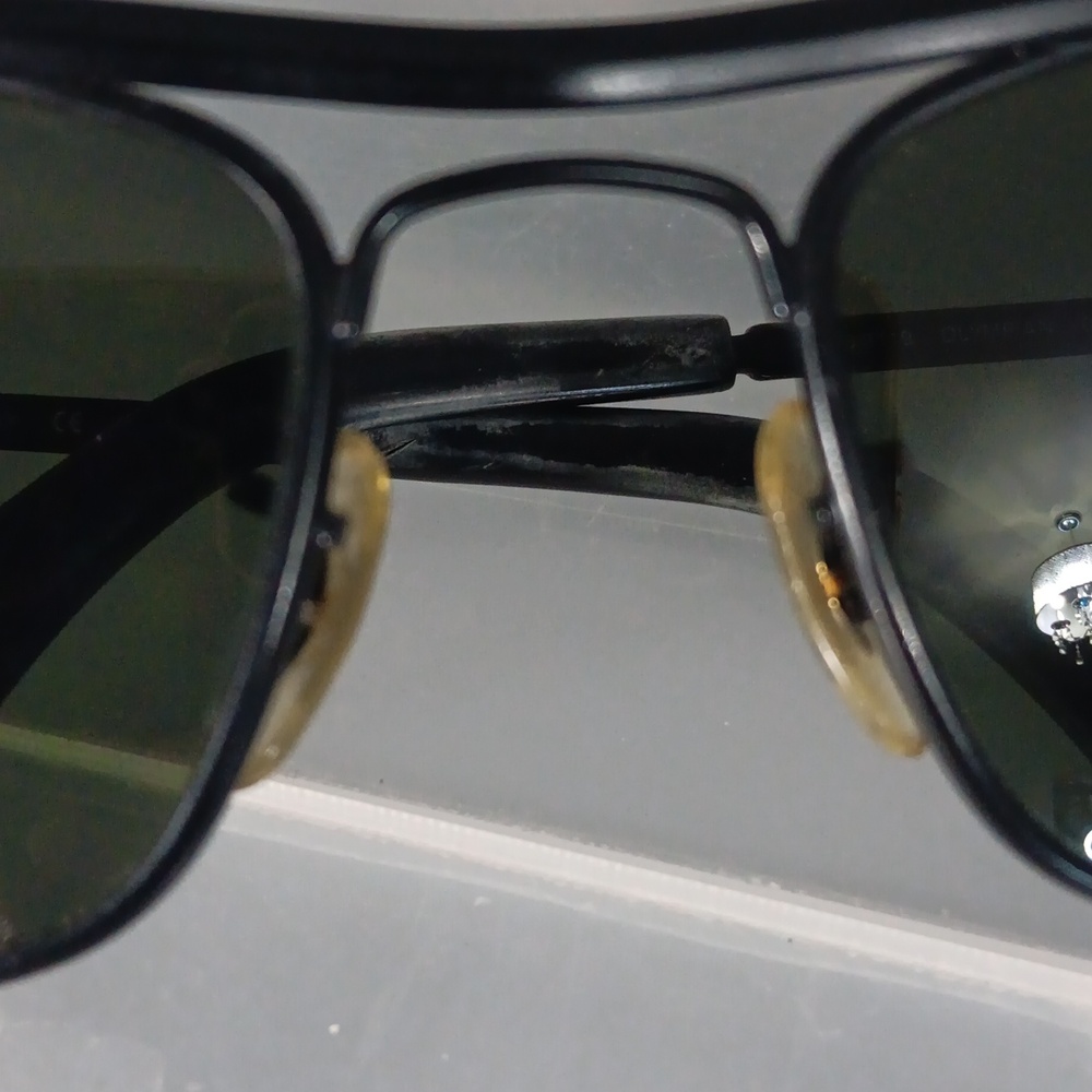 Ray-Ban Black Olympian Sunglasses Polarized, flex - Picture 6 of 9